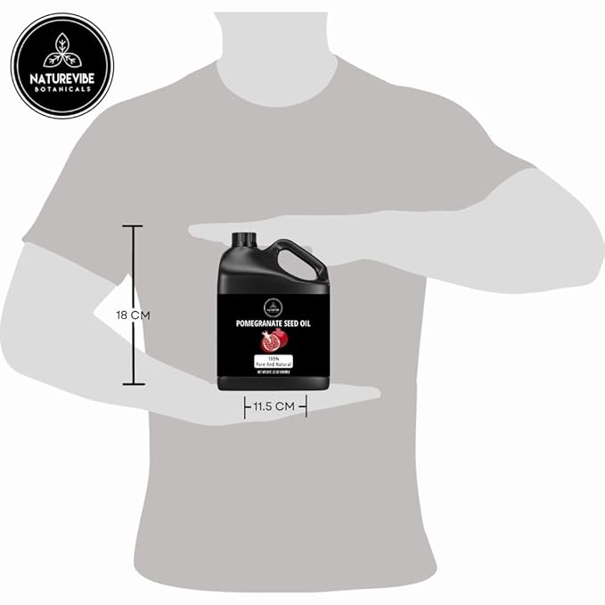 Naturevibe Botanicals Pomegranate Oil 32 Ounces | 100% Pure and Natural | Great for Skin Care and Hair Care