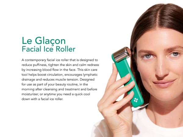 Doré - Le Glaçon Facial Ice Roller for Puffiness, Wrinkles & Redness | Face Roller for Women & Men | Skin Care Tools for Lymphatic Drainage & Tightening | Gua Sha Ice Roller Alternative for Self-Care