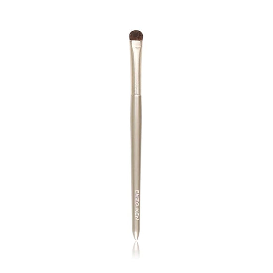 Natural Pony Hair Eye Shadow Brush by ENZO KEN, Medium Smudge Eyeshadow Brush, Shader Eye Shadow Brush, Eye Smudge Brush, Single Eyeshadow Brush, Eye Brushes, Eyeshadow Blending Brush. (Gold, E203M)