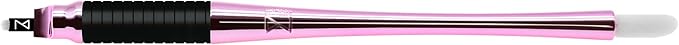Mellie's Signature Microblading Eyebrow Pen (Pack of 10) - Disposable Pen for Brows - Sterilized Blade, Comfortable Rubber Grip and Pigment Sponge (U18 NANO .15mm, Neon)