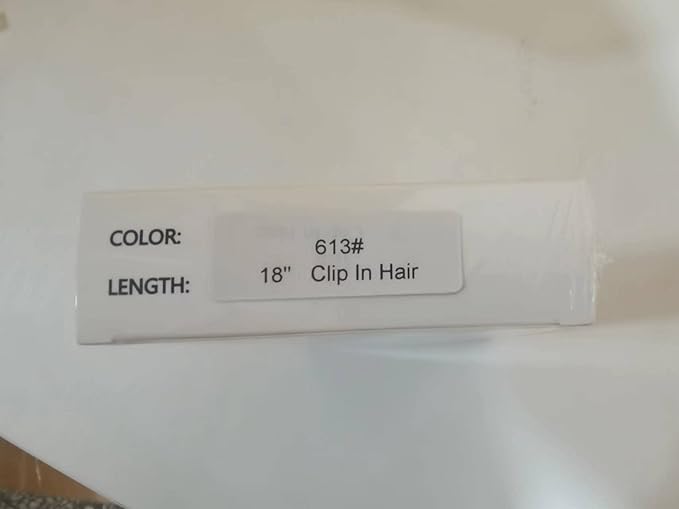 Yilite Clip in 18 Inch 120g 8pcs Real Human Hair Natural Silky Double Weft Hair Extensions (18inch #613 Bleach Blonde)