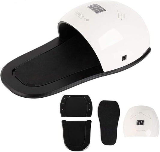 RUIWAN 2in1 Nail Dryer Machine UV/LED 48W Nail Lamp New Version for Curing Toe Nails and Finger Nails,Professional Quickly LED Nail Curing