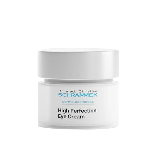 Schrammek High Perfection Eye Cream (0.5 fl oz) - Eye Care Product - Reduces Lines & Shadows Under the Eyes - Caffeine Eye Cream - Skin Care - Dr