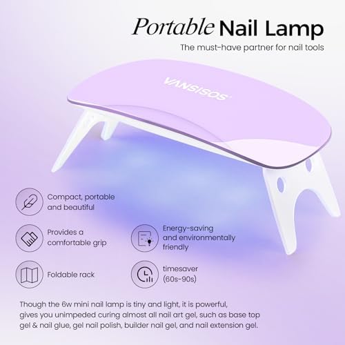 Poly Gel Nail Kit: PolyGel with Slip Solution Mini U V Nail Light Poly Nail Gel Kit for Beginners with Everything Extension 14 PCS