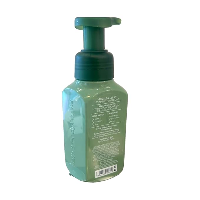 Bath & Body Works MAHOGANY APPLE and FRESH FALL MORNING 2-piece bundle Gentle & Clean Foaming Hand Soap Autumn Scents 8.75 fl oz each