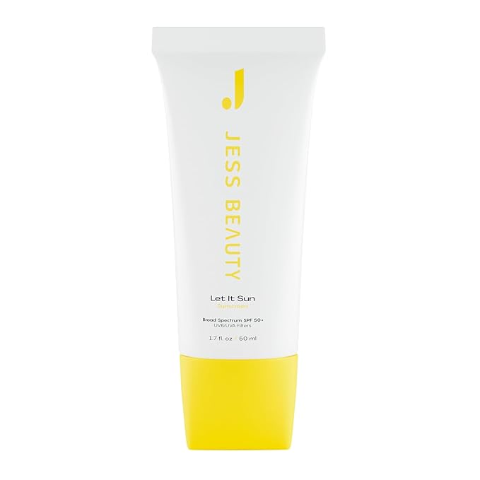 JESS BEAUTY | Let it Sun 50+ Sunscreen Green Tea & Aloe Extract | Skincare Sun Protection 1.7 fl oz