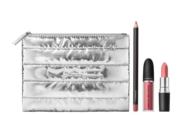 M.A.C Powdered Snow Powder Kiss Lip Kit - Pink