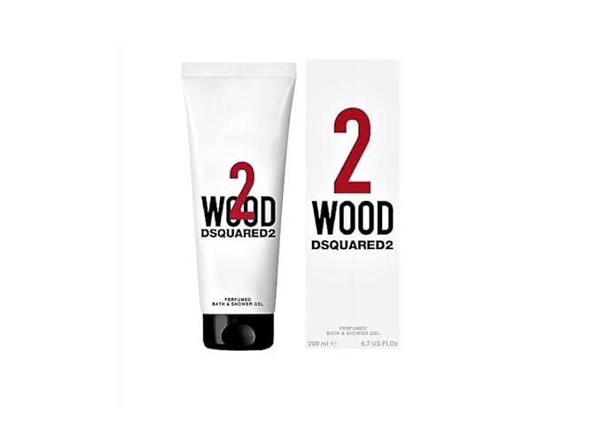 Dsquared2 2 Wood Perfumed Bath and Shower Gel, 6.7 Ounce