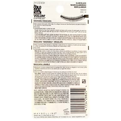 Maybelline Volum' Express The Falsies Colossal Cat Eyes Washable Mascara, Glam Black [233], 0.31 oz (Pack of 6)