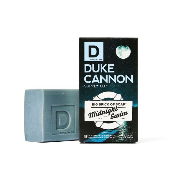 Duke Cannon Supply Co. Big Brick of Soap Bar for Men, Variety Pack (Bourbon, Bay Rum, Midnight Swim, Naval Diplomacy, Fresh Cut Pine & Gun Smoke) - All Skin Types, 10 oz. (6 Pack)