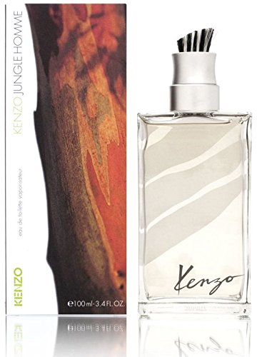 Kenzo Jungle Eau De Toilette Spray 3.4 Oz/ 100 Ml for Men , clean