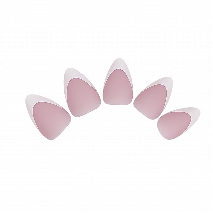 Allkem Soft Gel Nail Tips - Extra Short French Stiletto Nail Extensions Kit - 12 Sizes Long Full Cover Nails - Neutrals - Chic (360 Pieces)