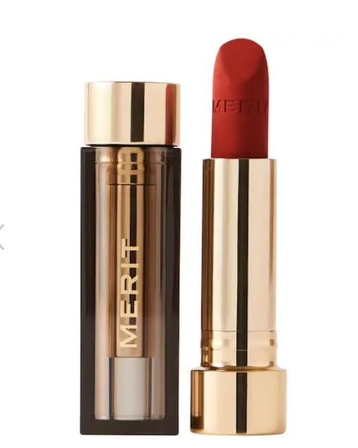 Merit Signature Lip Lightweight Matte Lipstick - 0.10 oz / 3 g (Vermillion (warm red), standard)