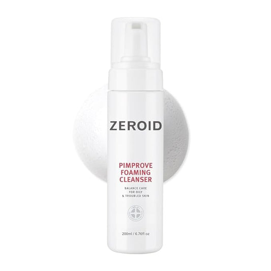ZEROID | Pimprove Foaming Cleanser | Foam Type Facial Cleanser for Oily and Sensitive Skin | Face Wash for Women and Men | Korean Facial Care Products | Face Wash Skin Care | 6.76 fl oz (200ml)