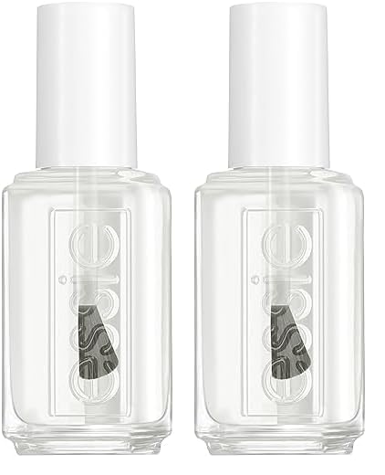 Essie expressie, Quick-Dry Nail Polish, 8-Free Vegan, Clear, Always Transparent, 0.33 fl oz (Pack of 2)