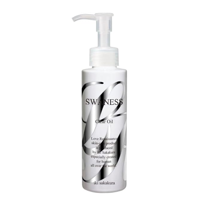 SWANESS Clear Oil – Japanese Premium Oil Cleanser with Rice Power | Anti-Aging Makeup Remover & Deep Pore Cleanser | Removes Waterproof Mascara & Sunscreen for Radiant Skin