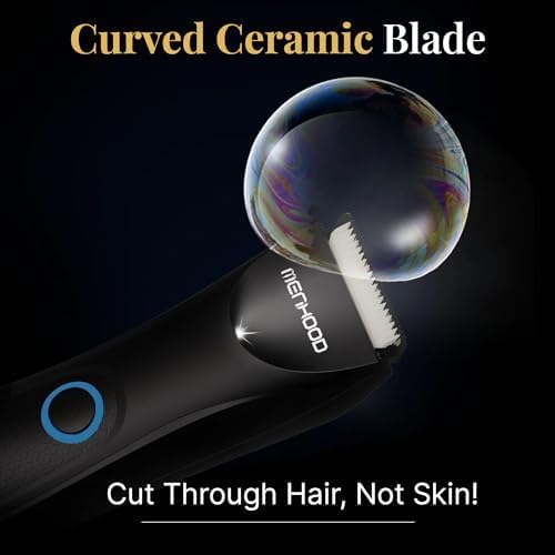 Ball Trimmer Mini – Groin & Body Shaver for Men with Skin-Friendly Ceramic Blade, IPX6 Waterproof Rating, No Snags or Cuts, 90-Minute Run Time