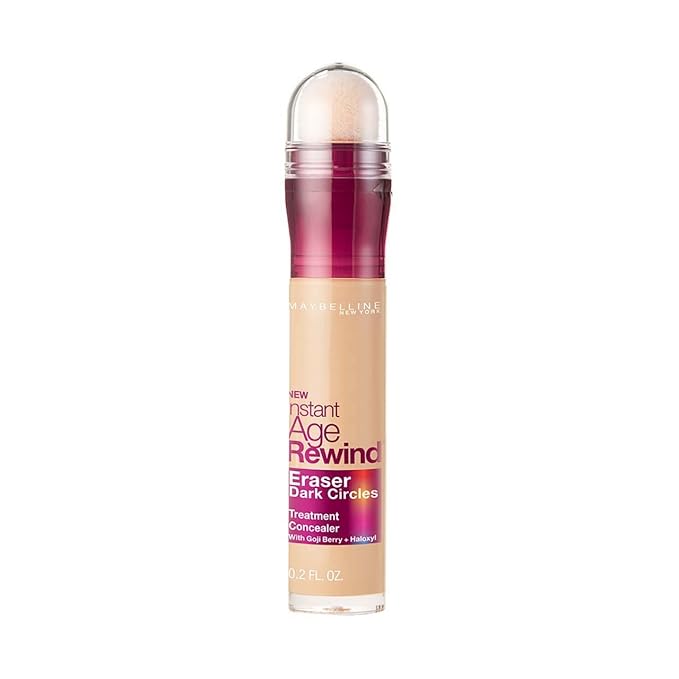 Maybelline Instant Age Rewind Eraser Dark Circles Treatment Concealer, Light 0.2 oz (Pack of 2)