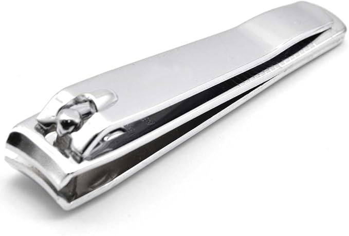 PrettyClaw | Nail Clipper Sharp Edge Finger Toe Nail Cutter Nail Trimmer Stainless Steel (Curve Edge (10 Pieces))
