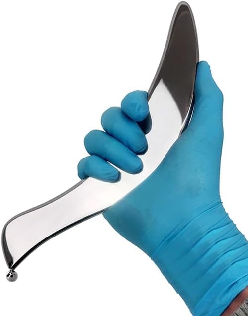 Scar Tissue Scraper Body Muscle Massage IASTM Tool Physical Therapy Stainless Steel Gua Sha Massage Therapist Gift Set for Neck, Back & Legs
