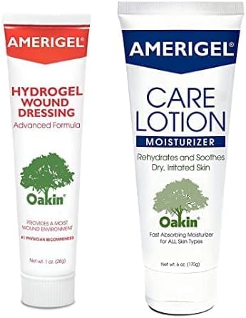 AMERIGEL - Bundle of 1oz Hydrogel Wound Dressing and 6oz Care Lotion