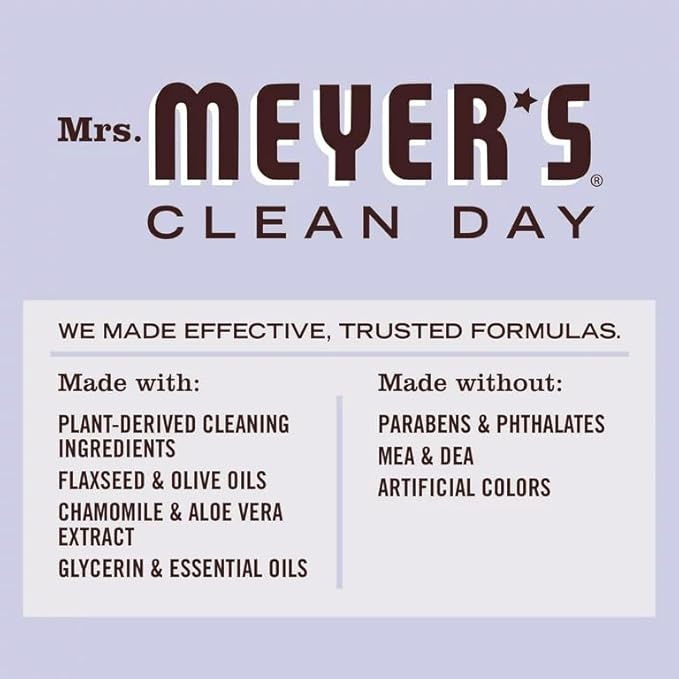 MRS. MEYER'S CLEAN DAY Body Wash, Lavender 16 Fl Oz (Pack of 6)
