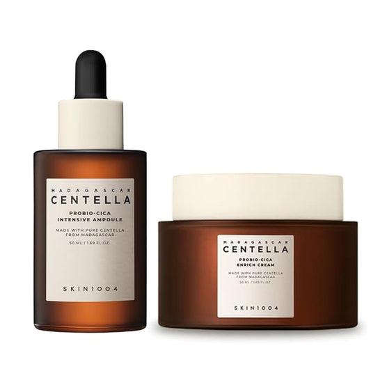 SKIN1004 Madagascar Centella Probio-Cica Intensive Ampoule 50ml and Probio-Cica Enrich Cream 50ml Bundle