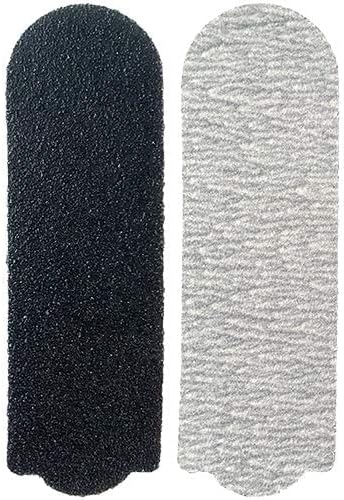 Americanails Stainless Steel Pedicure File Kit with EasyPeel Abrasive Strips and The EasyPeel Pedciure Abbrasive Strips for Foot File (2 Pack Bundle)