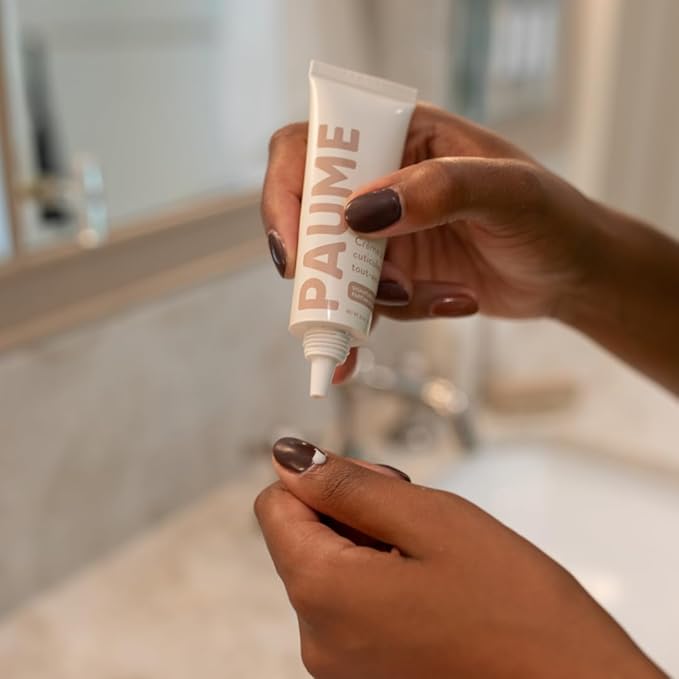 PAUME All-in-One Nail & Cuticle Cream, Strengthens, Repairs & Hydrates for Stronger Nails & Softer Cuticles, Fast-Absorbing, Deeply Nourishing with Biotin & Vitamins, 0.75oz