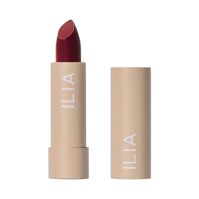 ILIA - Color Block Lipstick | Non-Toxic, Vegan, Cruelty-Free, Hydrating + Long Lasting, No Budge Color with Full Coverage (Rumba Classic (Oxblood With Neutral Undertones), 0.14 oz | 4 g)