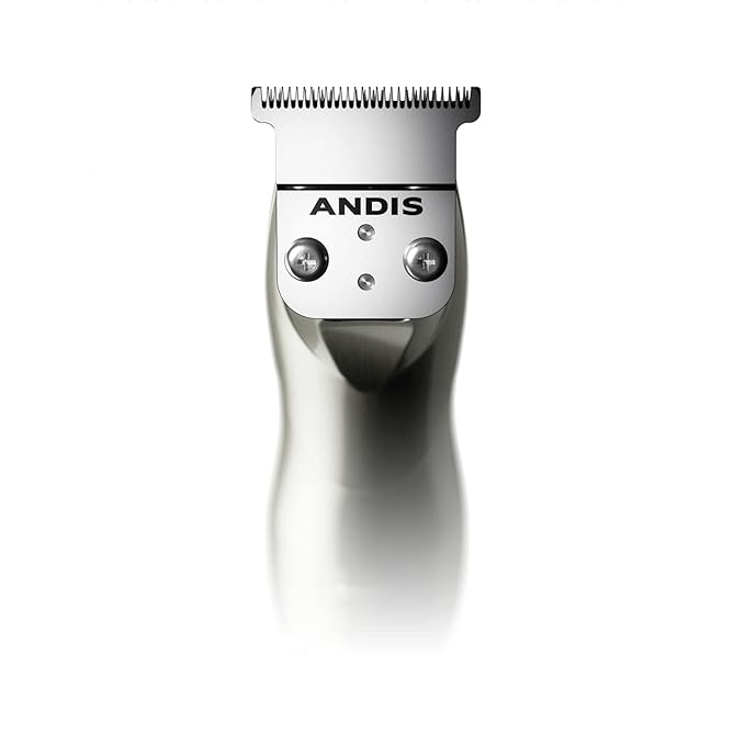 Andis 32810 Slimline Pro Cord/Cordless Beard Trimmer, Lithium Ion T-Blade Trimmer, Close Cutting T-Blade Zero Gapped, Chrome