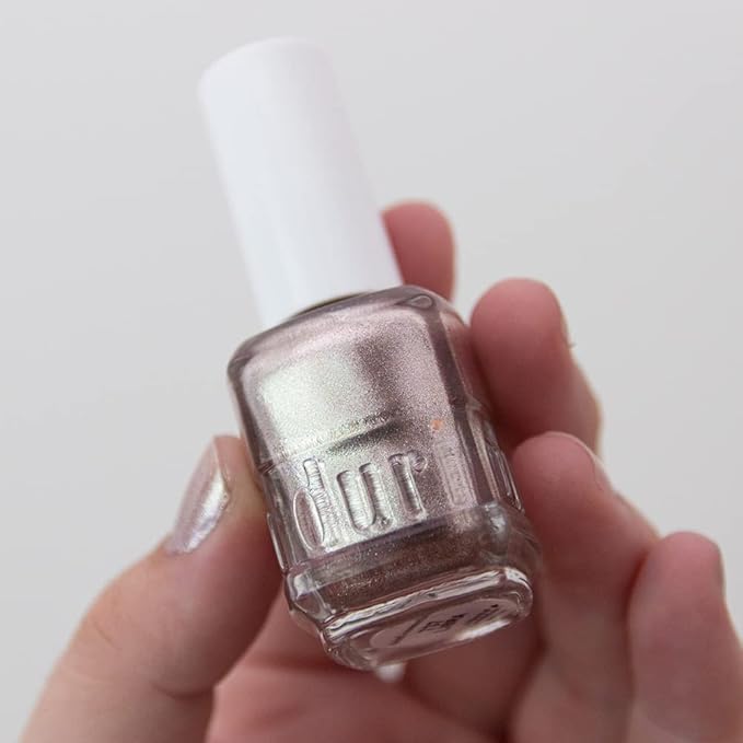 duri Nail Polish, 737 Libra, Rose Gold Metallic Shimmer, Full Coverage, Glossy Finish, Fast Drying, 0.45 Fl Oz