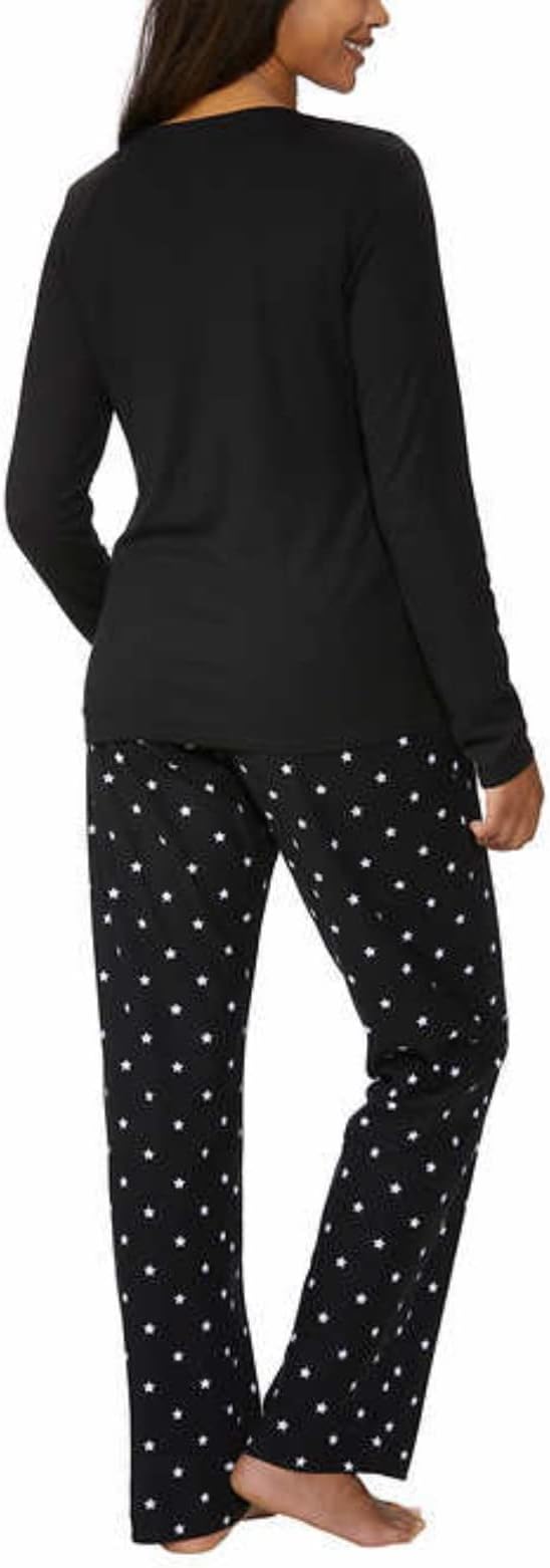 Calvin Klein Womens 2 Piece Fleece Pajama Set