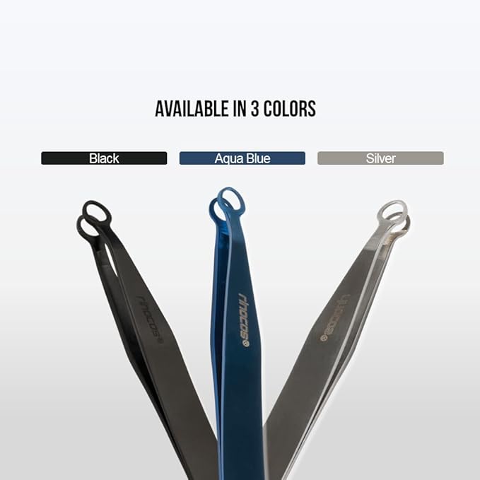 [Premium Hand-Made] Tweezers for women facial hair - Round tip Tweezers, Eyebrow Tweezers, 304 Surgical-grade Stainless Steel for Safety, Precision tweezers, Facial Hair Tweezers for Men & Women