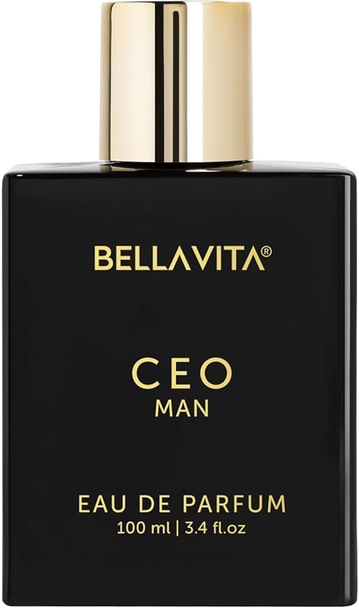 BellaVita Luxury CEO Man Perfume for Men (3.38 fl.oz) | Long-Lasting Men's Perfume with Lemon, Lavender, Tonka & Agarwood Fragrance for Man | CEO Parfum for Men | Vegan & Cruelty-Free Fragrance