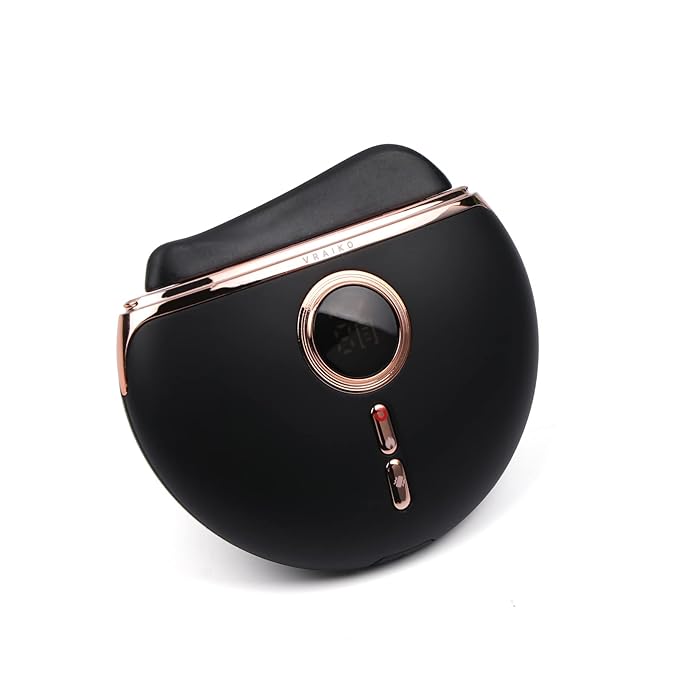 Eclipse Gua Sha Facial Tools, Face Sculpting Tool, Electric Face Massager with 3-Level Heat & Vibration & 1000mAh Battery, Anti-Aging, Neck & Face Lift, Wrinkle and Puffiness Reduction