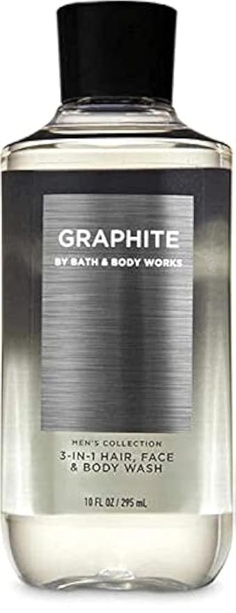 Bath and Body Works Men's Collection Graphite 3-in-1 Hair Face and Body Wash 10 Fluid Ounce