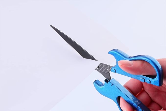 Cutlery Guitar Scissors SekiSound Metallic Blue with a stand (Gift Box Included) Hobby Tool SS-35MB