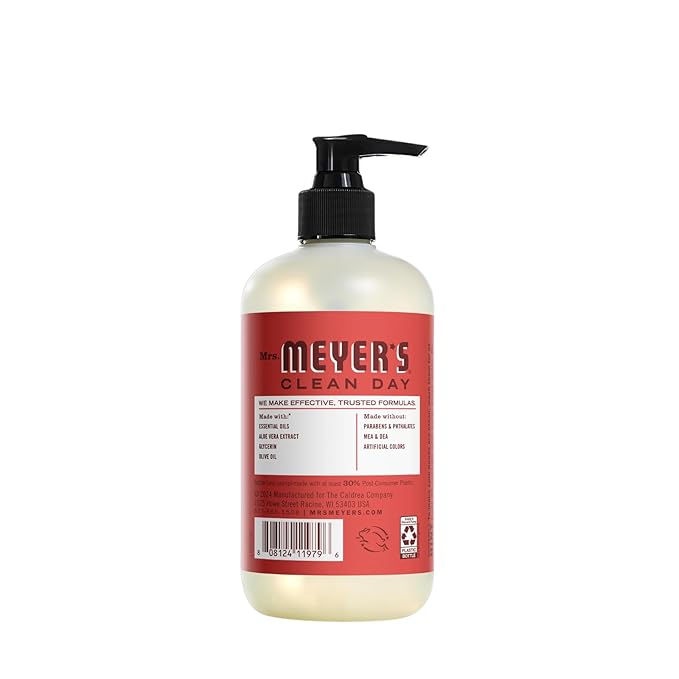 MRS. MEYER'S CLEAN DAY Tomato Vine 3 Pack Variety, Liquid Hand Soap 12.5 OZ, Liquid Dish Soap 16 OZ, Multi-Surface Cleaner 16 OZ, 1 CT
