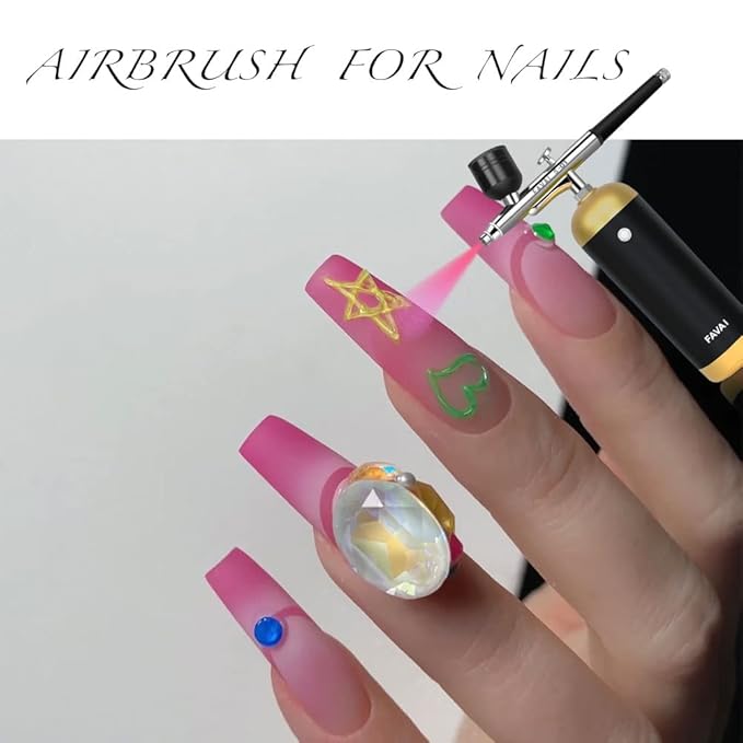 FAVAI Airbrush Gel Nail Polish Kit Air Gel Set Fall Winter Collection 6 colors 6 * 15ml / 0.5 Fl Oz Long Lasting Soak Off Gel Polish Sets Without Dilution Nail Art French Manicure
