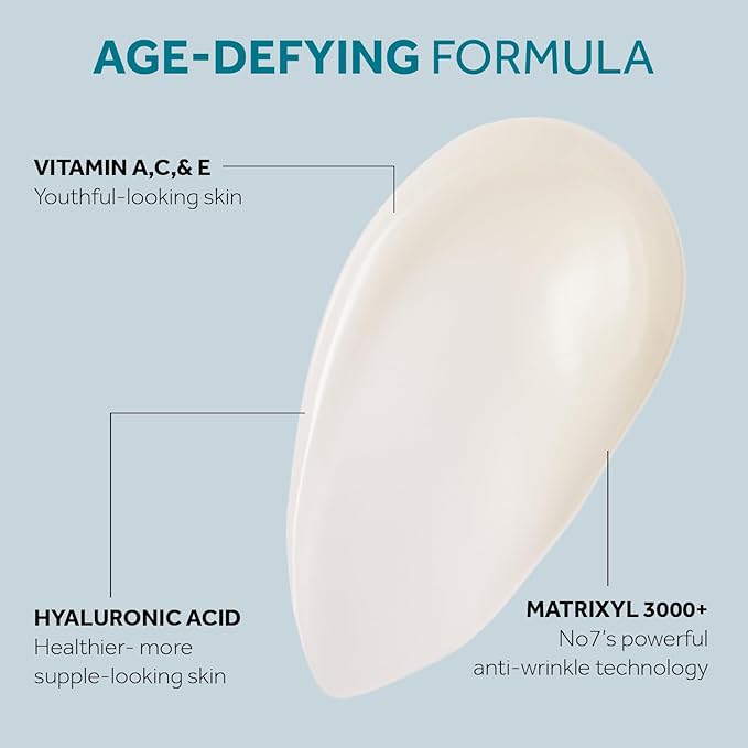 No7 Protect & Perfect Intense Advanced Serum - Rice Protein & Alfalfa Complex for Fine Lines and Wrinkles - Anti-Aging Facial Serum with Matrix 3000+ Technology (2 pack, 1.69 Fl Oz each)