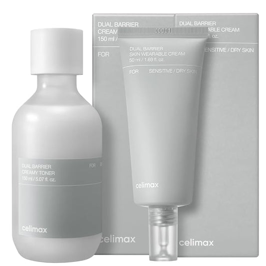 celimax Dual Barrier Creamy Toner & Long Lasting Cream Skincare Duo
