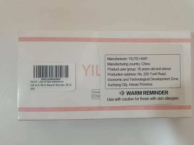 Yilite Clip in 18 Inch 120g 8pcs Real Human Hair Natural Silky Double Weft Hair Extensions (18inch #613 Bleach Blonde)