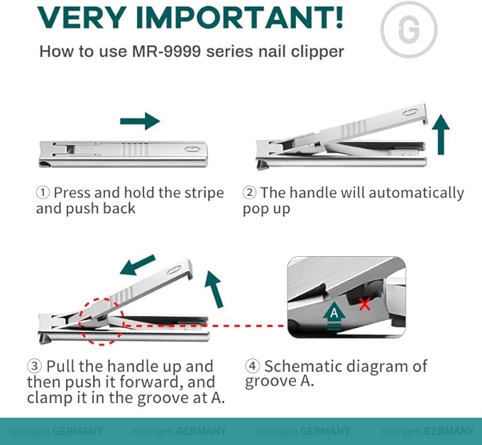 MR.GREEN Ultra Thin Nail Clippers German Precision Manufacturing Technology Nail Cutters with Cow Leather Cover Superior Texture (Dark Brown)