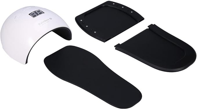 BOQUITE UV LED Nail Lamp Slipper Shape Nail Dryer Lamp for Nail Gel Polish Curing with Smart Sensor Manicure Pedicure Tool(White)