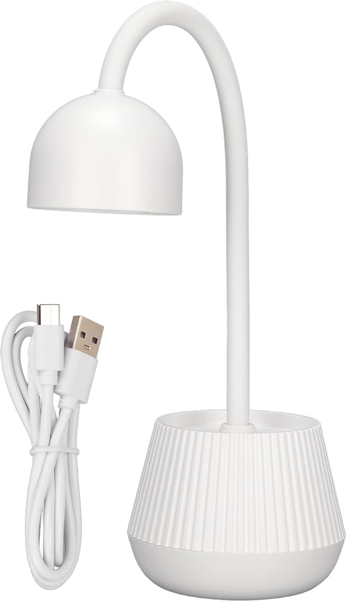 Nail Drying Lamp, 24W Nail Polish Curing Lamp, 365nm 405nm 360 Degree Rotatable USB Charging Nail Gel Dryer for Salon or Home Use