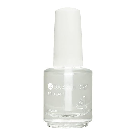 Dazzle Dry Top Coat - Step 4 - A Quick Dry Top Coat Nail Polish - A Gel Nail Polish Top Coat Alternative for Long-Lasting, Non-Toxic Manicures (0.5 fl oz)