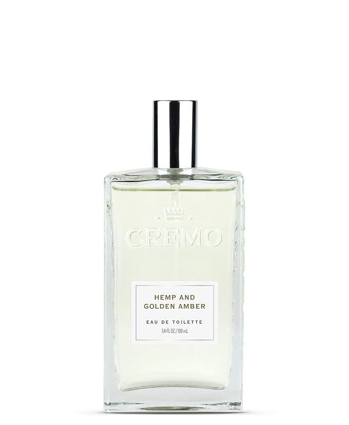 Cremo Hemp & Golden Amber Cologne Spray, A Unique Yet Sophisticated Blend of Hemp, Ginger and Golden Amber, 3.4 Fl Oz