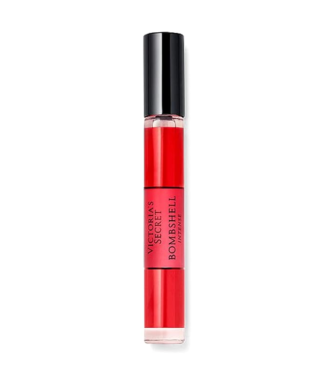 Victoria's Secret Bombshell Intense Eau de Parfum Rollerball, Notes of Cherry, Red Peony & Sultry Vanilla, Travel Size Mini Perfumes for Women (0.23 oz)
