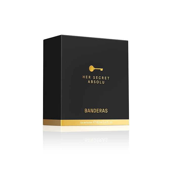 Banderas Perfumes - Her Secret Absolu - Eau de Parfum for Women - Long Lasting - Intense and Attractive Scent - Floral and Amber Notes - Ideal for Special Events - 2.7 Fl Oz